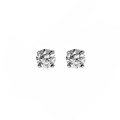 0.5CTW Created Diamond Earrings Set in Authentic 925 Sterling Silver Stud Earrings
