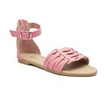 Girls Open Toe Leather Sandals - Mink- Size 13