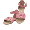 Girls Open Toe Leather Sandals - Mink- Size 13