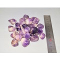 Amethyst tumbled stone collection