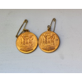 Two Vintage Medallions - Kimberly Republiekfees 1966