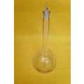 Large Glass Laboratory Flask with Glass Stopper Top