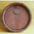 Barometer set in original Viceroy oak barrel top.