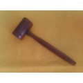 Vintage Judge`s or Auctioneer`s gavel / hammer. Solid wood.