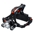 Head Lamp 3 CREE XM-L T6 LED 3800 Lumens,4 Lighting Modes,Adjustable Head Strap, Battery & Chargers