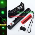 LASER POINTER 1000mw Green colour : 3.7v 4000mAH; Battery18650 & AC Charger & Key lock