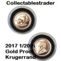 2017 Proof Gold Krugerrand 1/20th oz  50th Anniversary