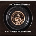 NEW 2017 1/20th oz PROOF Gold KRUGERRAND Coin with 50th Anniversary Mint Mark only 2000 minted