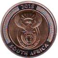 R5-00 2015 Griqua coinage  Bi - Metal dated  lovely coin in ziplock bag