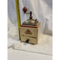 Wooden antique coffee grinder