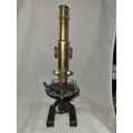 Antique brass carl zeiss Jenna microscope 30661