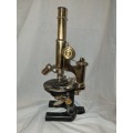 Antique brass carl zeiss Jenna microscope 30661