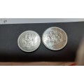 1989 50 CENTS & 1989 ONE RAND LOT
