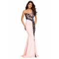 LOCAL STOCK BEAUTIFUL BLACK LACE DETAILING SINGLE SHOULDER DESIGN EVENING GOWN