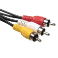 New 3 RCA Male To 6 RCA Female Plug Splitter Audio TV DVD Video Adapter AV Cable