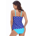 Blue White Stars Bikini Bottom Tankini 2pc Swimsuit Swimwear Beachwear Costume Small to Plus Size