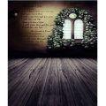5x7ft Vinyl Romantic Rose Wood Floor Window Photography Background Backdrop