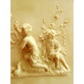 Antique style plaque "Children Playing"