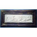 FRAMED Antique style plaque `Haides abducting Persephone`