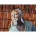 VINTAGE SHIWAN CHINESE MUDMAN FIGURINE WITH MARKING AT THE BASE