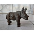 GREAT FIND! JACKY NOAKES SCULPTURE OF A SMALL RHINOCEROS, LIMITED EDITION 17 OF 200