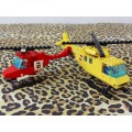 VINTAGE LEGO PAIR OF TWO HELICOPTERS, ONE BID FOR BOTH