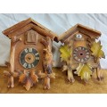 PARTS OF TWO CUCKOO CLOCKS FOR SPARES