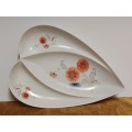 AWESOME VINTAGE ROYAL WINTON MADE IN ENGLAND PORCELAIN HEART SHAPED PLATTER