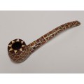 GREAT FIND! PERSIAN MARQUETRY KHATAM KARI HIGHLY DECORATED TOBACCO PIPE