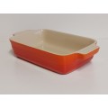 STUNNING LE CREUSET CERAMIC RECTANGULAR OVEN DISH IN MINT CONDITION