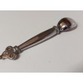 CARROL BOYES FUNCTIONAL ART: VINTAGE EARLY DESIGN PEWTER AND STAINLESS STEEL SOLID ICE CREAM SCOOP