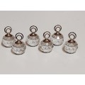 AWESOME! BOXED SWAROVSKI CRYSTALS SET OF SIX PLACE CARD HOLDERS