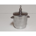 CARROL BOYES EARLY DESIGN SOLID AND HEAVY PEWTER LIDDED ICE BUCKET