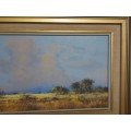 INVESTMENT ART: ORIGINAL FRANCOIS BADENHORST OIL ON BOARD PAINTING WITH A BEAUTIFUL FRAME