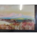 INVESTMENT ART: AWESOME ORIGINAL H ANDERSON WATER COLOUR ON BOARD PAINTING IN GREAT CONDITION