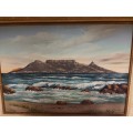 INVESTMENT ART: STUNNING ORIGINAL OIL ON BOARD PAINTING BY SOUTH AFRICAN ARTIST, E KORUB