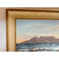 INVESTMENT ART: STUNNING ORIGINAL OIL ON BOARD PAINTING BY SOUTH AFRICAN ARTIST, E KORUB