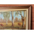 INVESTMENT ART: STUNNING LARGE ORIGINAL OIL ON BOARD PAINTING BY SOUTH AFRICAN ARTIST, E KORUB