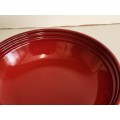 BEAUTIFUL LE CREUSET  ROUND FLAMBE CERAMIC BOWL