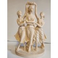 VINTAGE SANTINI CLASSIC SCULPTURE FEATURING THE THREE GRACES