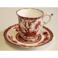 AWESOME VINTAGE CROWN STAFFORDSHIRE FINE BONE CHINA DEMITASSE DUO, MADE IN ENGLAND
