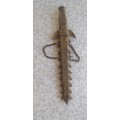 Vintage Chinese Pagoda Design Dagger/Knife With Metal Sheath