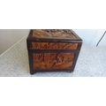 Stunning Ornate Chinese Carved Wooden Camphor Box