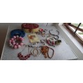 A Huge Collection Of Vintage And  Costume Jewellery With Jewellery Box And More