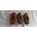 A Set Of  Three Wise Monkeys  - Wood