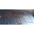 Huge Collection Of Silver Plated /Stainless steel Cutlery Over 45 Pieces
