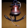 WROUGHT IRON AND BRASS ANCHOR BAR BELL