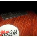 1995 RUGBY WORLD CUP POTJIE POT ON AN AFRICA SHAPED WOODEN PLAQUE