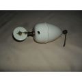 1940'S VINTAGE CREAM PORCELAIN COUNTERWEIGHTS FOR CEILING LIGHTS