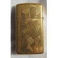 Vintage Bradford USA Brass Zippo Lighter